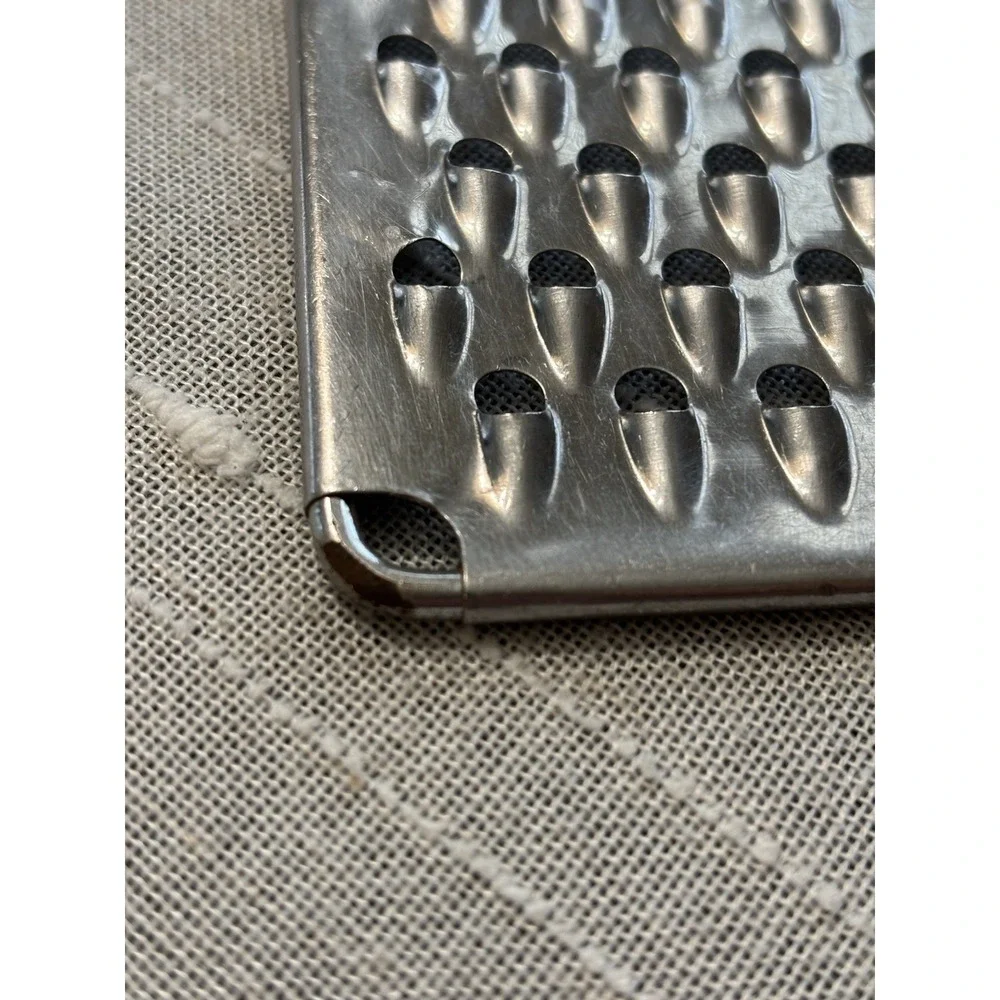 Ekco VTG Stainless Steel Hand Held Veggie Cheese Grater Zester Almond Handle 10
